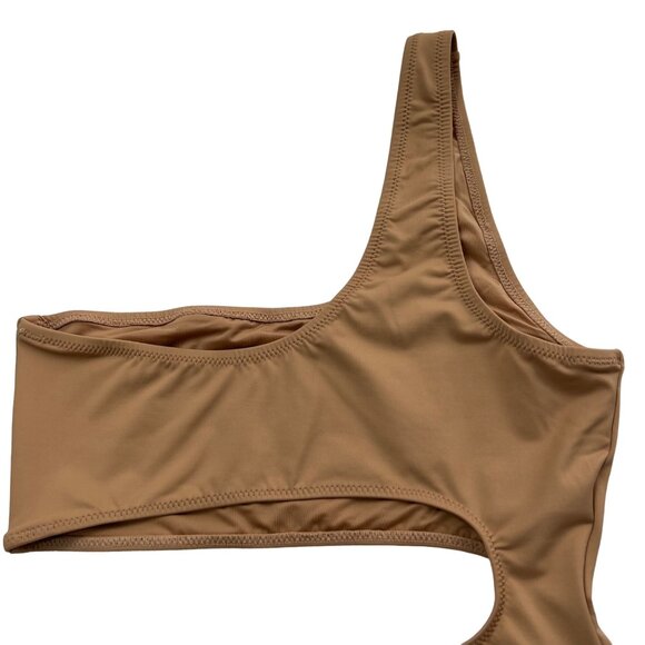 SKIMS Swim One Shoulder Monokini Ochre Womens Small - Picture 6 of 14